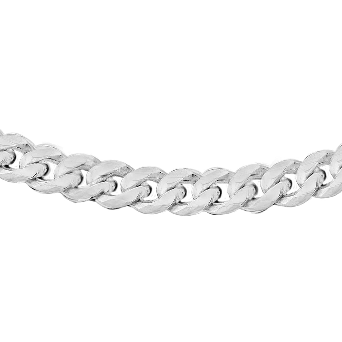 Sterling Silver Diamond Cut Panza Curb Chain 16 Inch 7605025 0