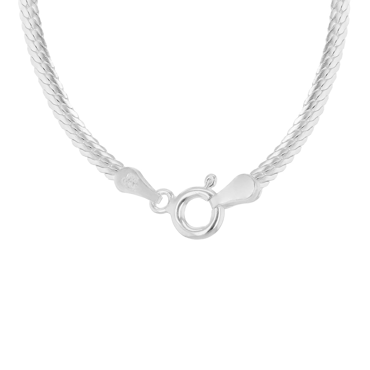 Sterling Silver 2.5mm Oval Herringbone Chain 16 Inch 7599339 3