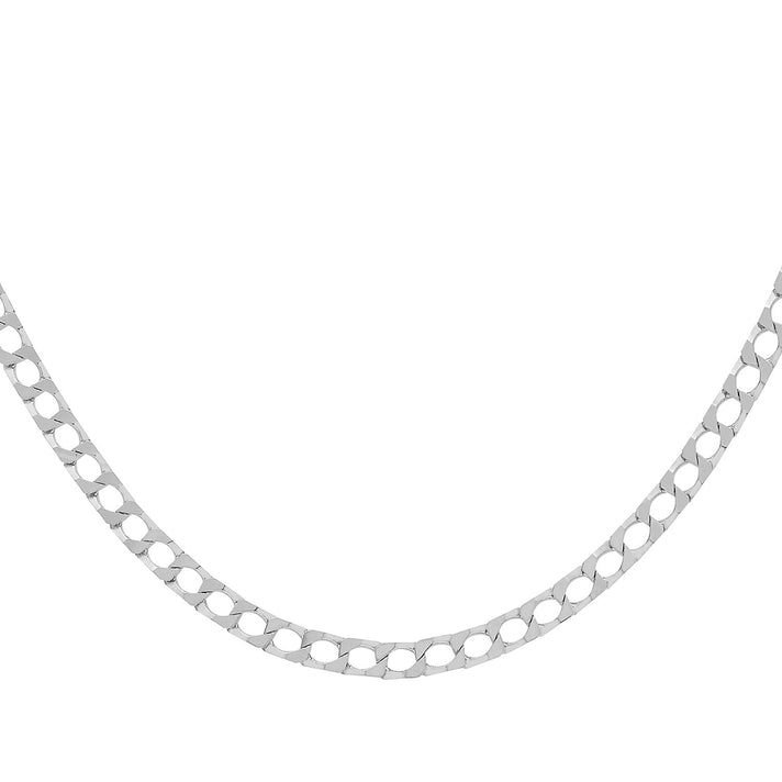 Sterling Silver Diamond Cut Square Curb Chain 16 Inch 7606520 2