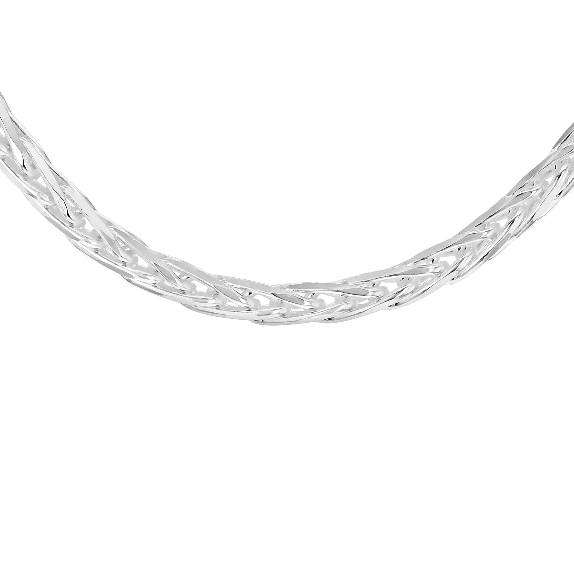 Sterling Silver Diamond Cut Spiga Chain 16 Inch 7599462 0