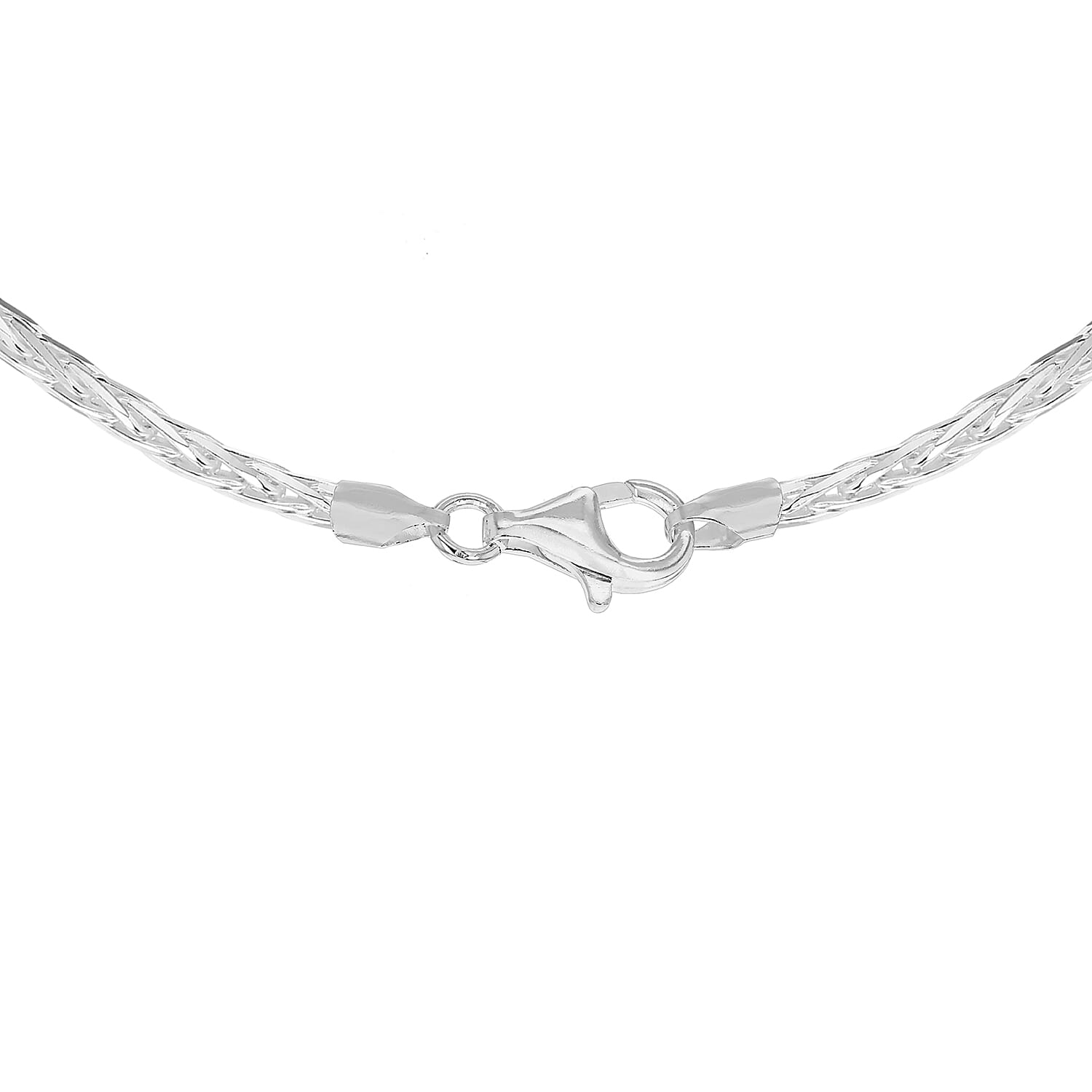 Sterling Silver Diamond Cut Spiga Chain 16 Inch 7599462 3