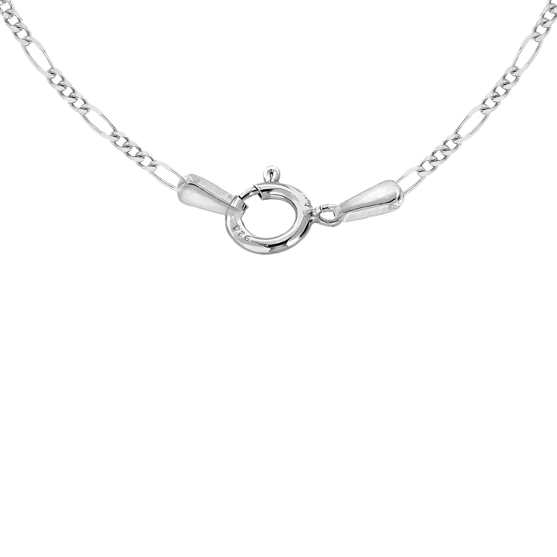 Sterling Silver Diamond Cut Figaro Chain 16 Inch 7617899 3