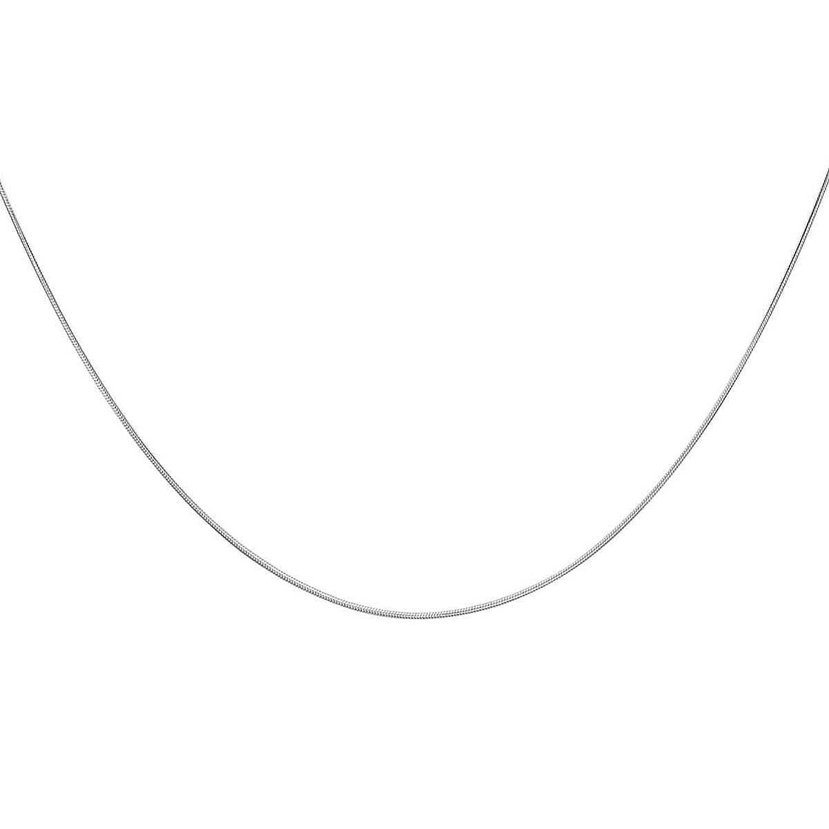 Sterling Silver Round Snake Chain 16 Inch 7596101 1