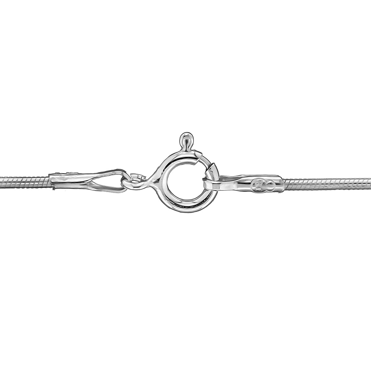 Sterling Silver Round Snake Chain 16 Inch 7596101 2