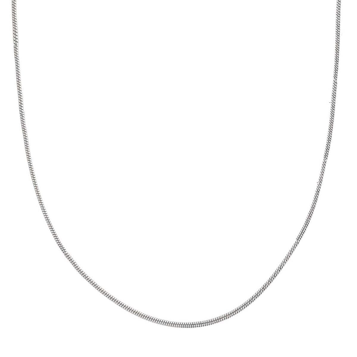 Sterling Silver Oval Snake Chain 16 Inch 7599447 1