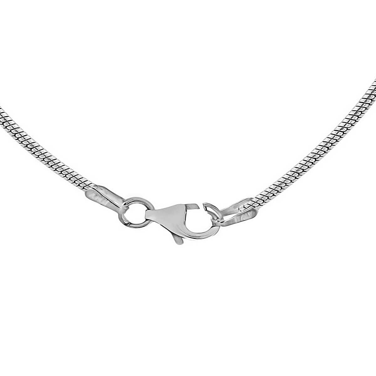 Sterling Silver Oval Snake Chain 16 Inch 7599447 2