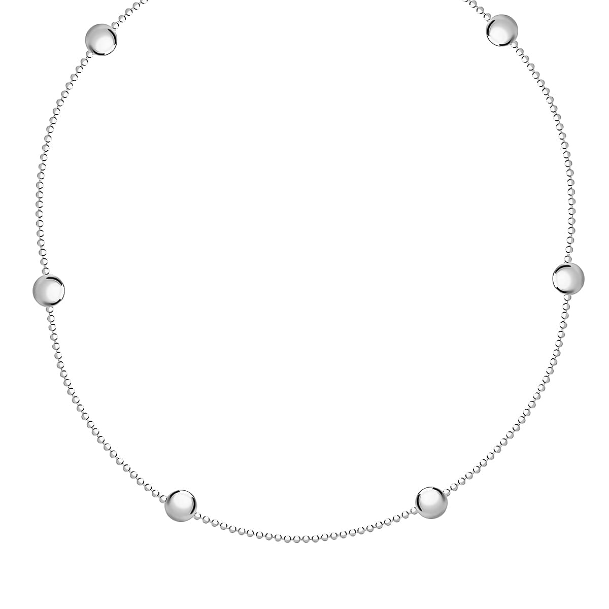 Sterling Silver 4mm Ball Detail Ball Chain 16 Inch 7599548 1