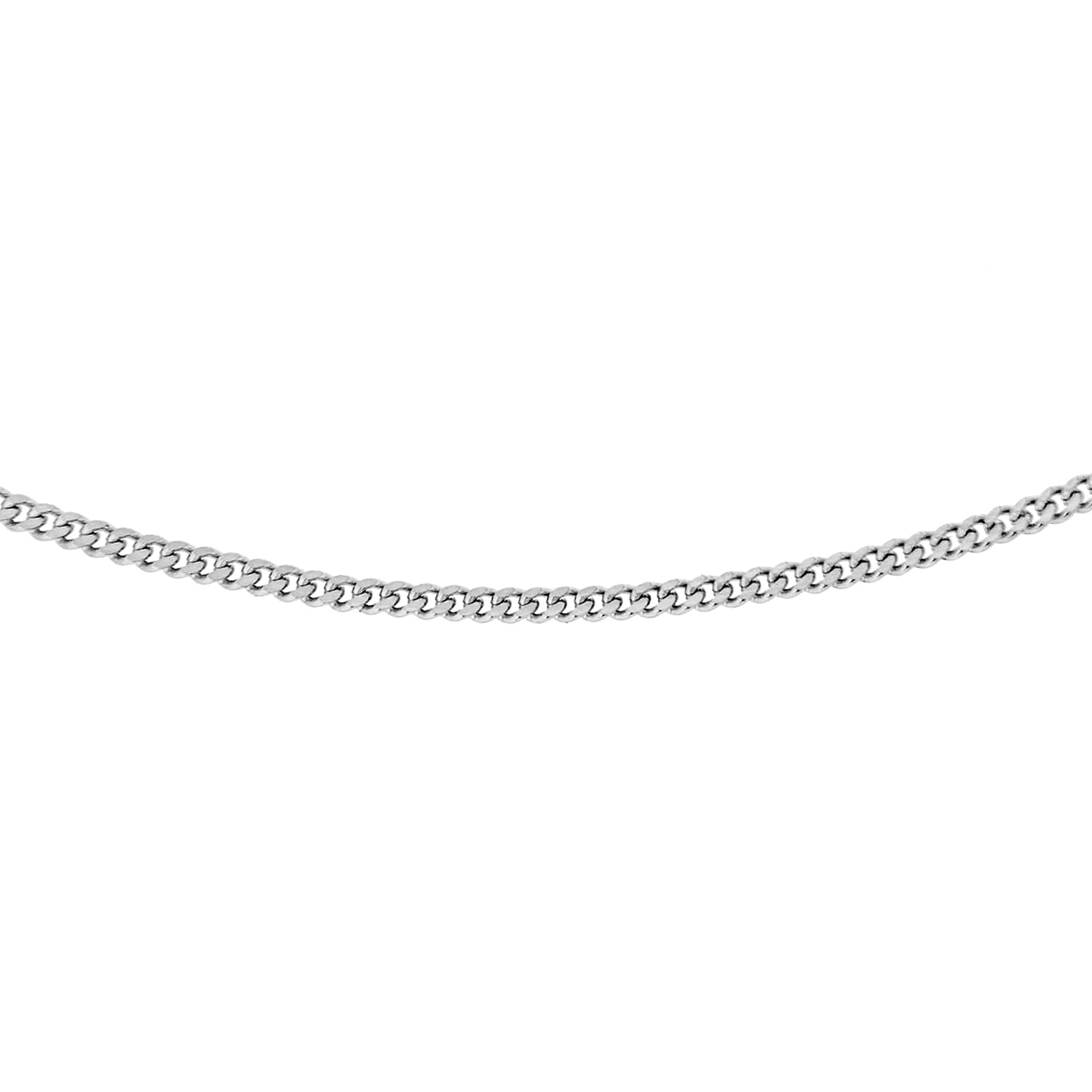 Sterling Silver Adjustable Panza Curb Chain 14 Inch - 16 Inch 7603807 0