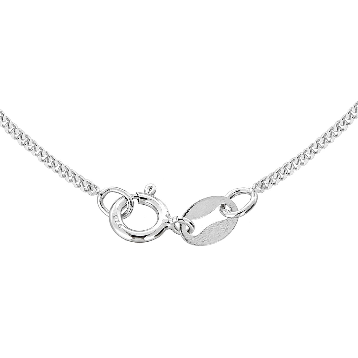 Sterling Silver Adjustable Panza Curb Chain 14 Inch - 16 Inch 7603807 2