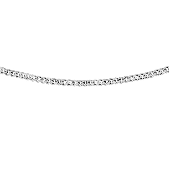 Sterling Silver 1.4mm Panza Curb Chain 16 Inch 7603810 1
