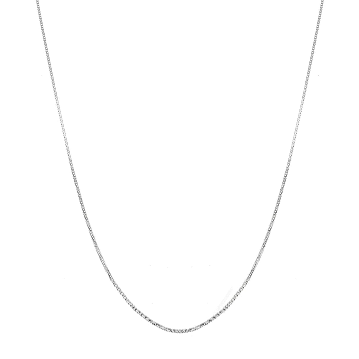 Sterling Silver 1.4mm Panza Curb Chain 16 Inch 7603810 1