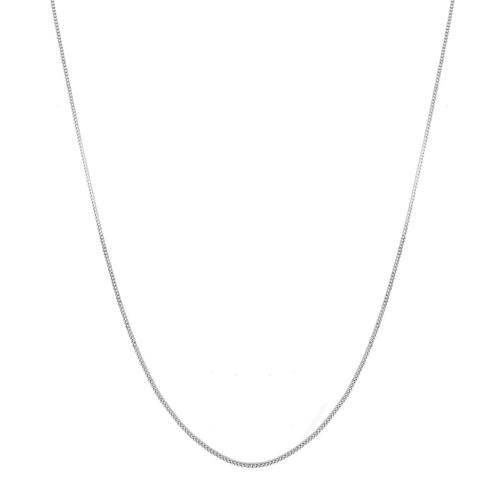 Sterling Silver 1.4mm Panza Curb Chain 16 Inch 7603810 2