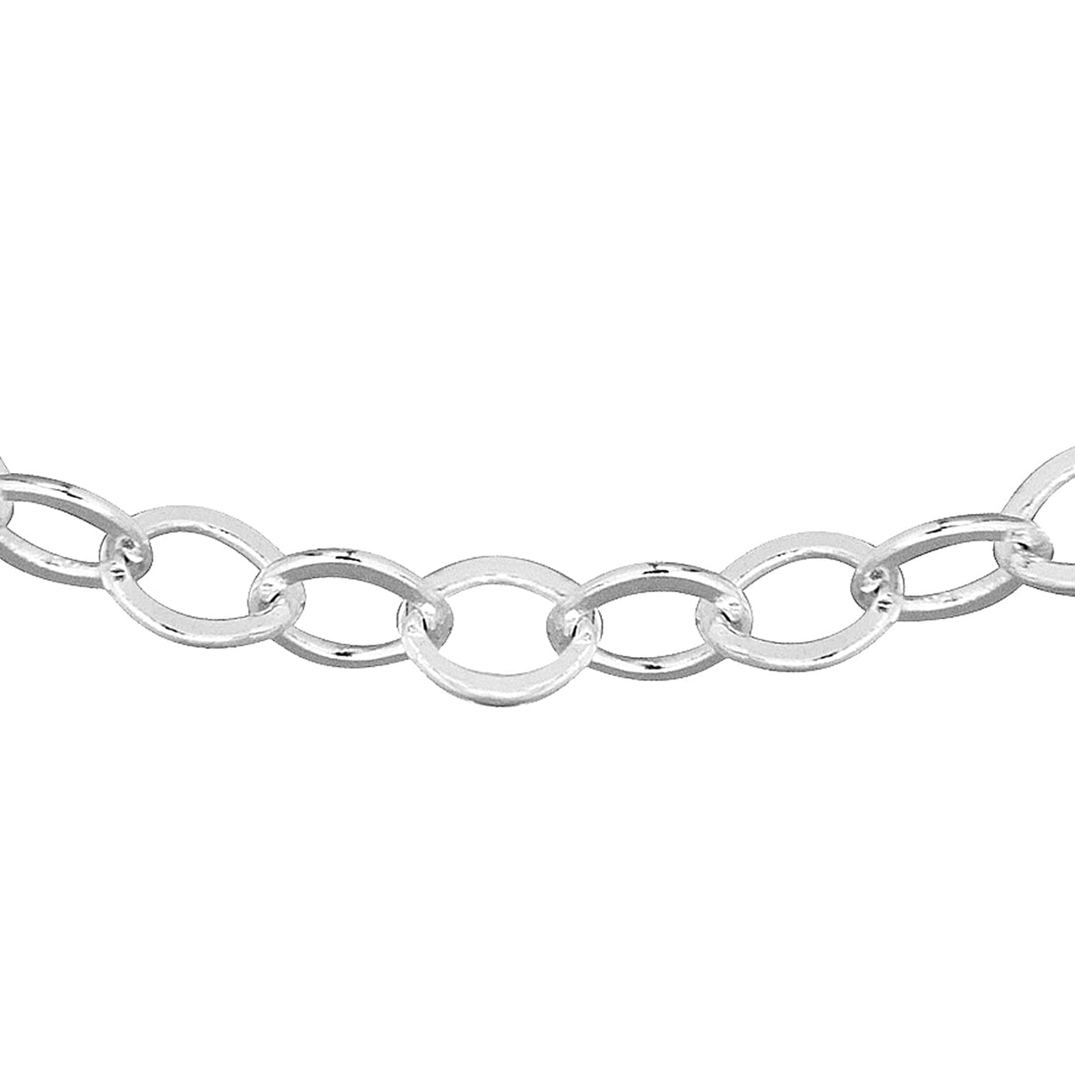 Sterling Silver Diamond Cut Trace Chain 16 Inch 7605124 0