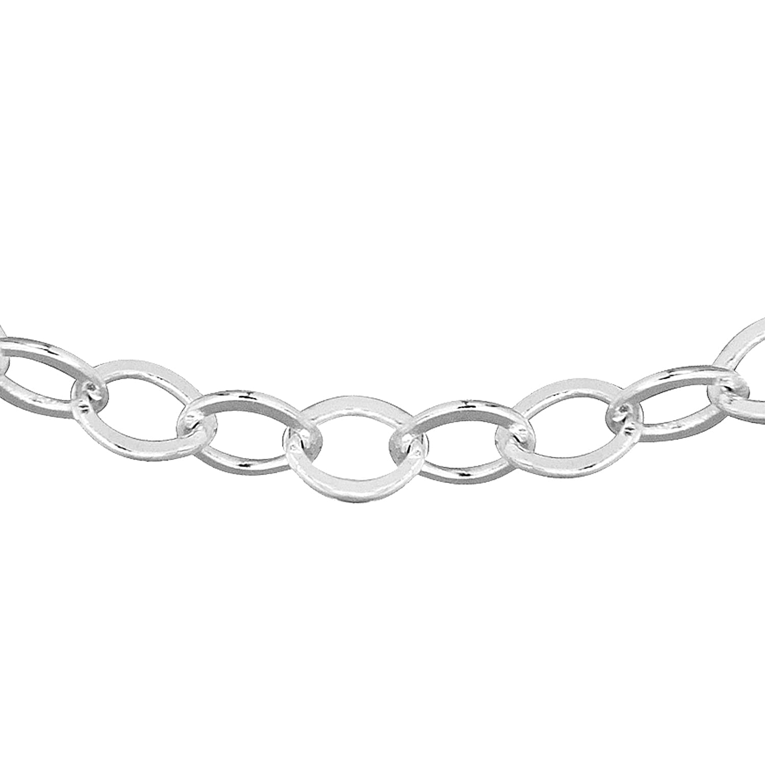 Sterling Silver Diamond Cut Trace Chain 16 Inch 7605124 0