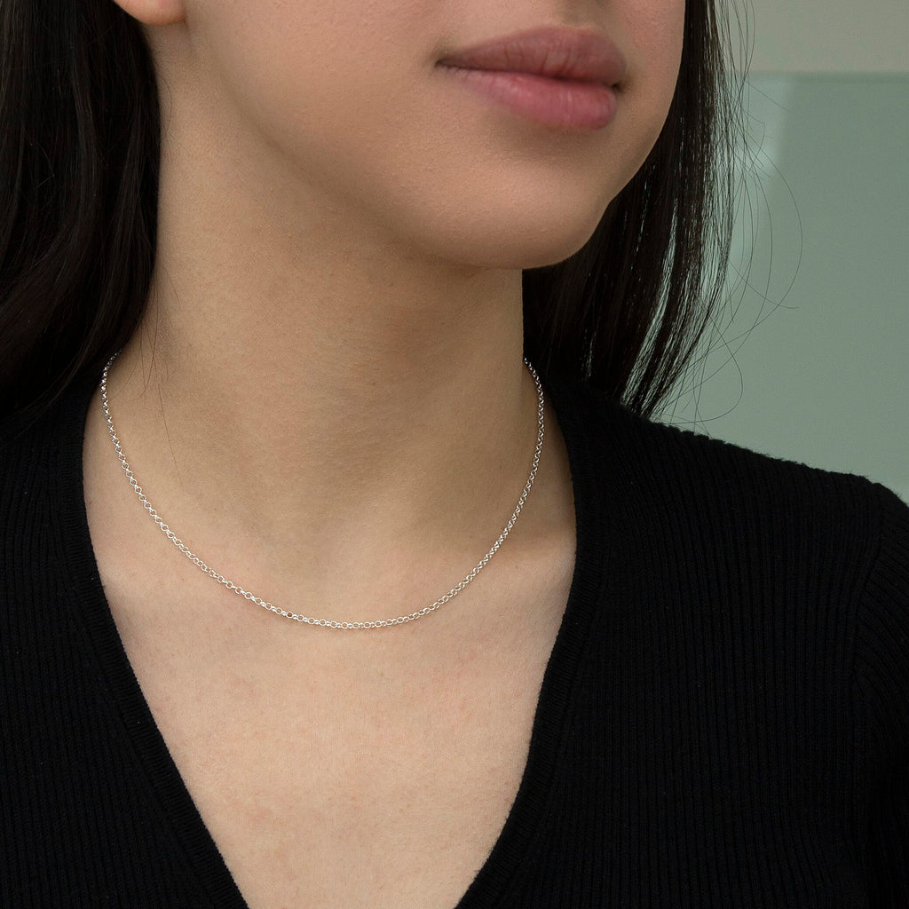 Sterling Silver Chain (Size - 16)