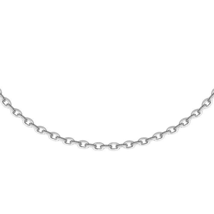 Sterling Silver Trace Chain 16 Inch 7609222 1