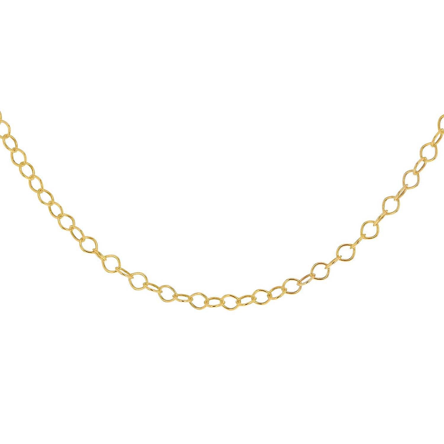 Sterling Silver Yellow Gold Plated 30 Belcher Chain 16 Inch 7611481 0