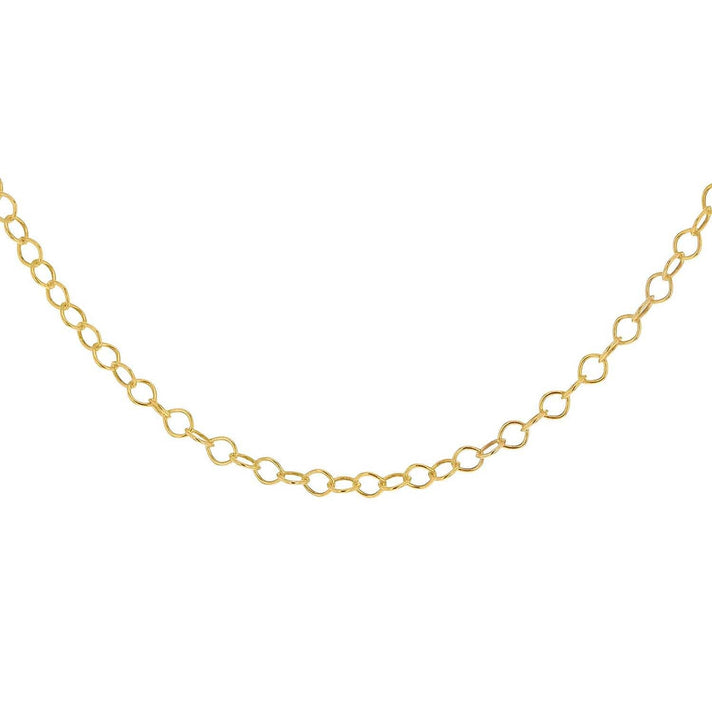 Sterling Silver Yellow Gold Plated 30 Belcher Chain 16 Inch 7611481 1
