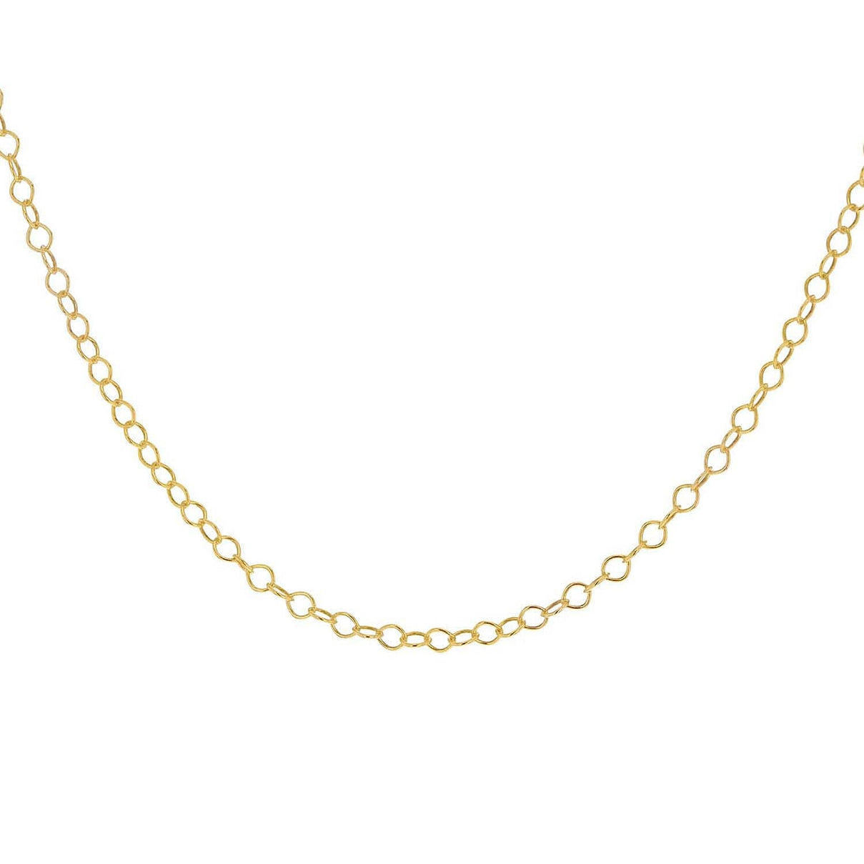 Sterling Silver Yellow Gold Plated 30 Belcher Chain 16 Inch 7611481 1