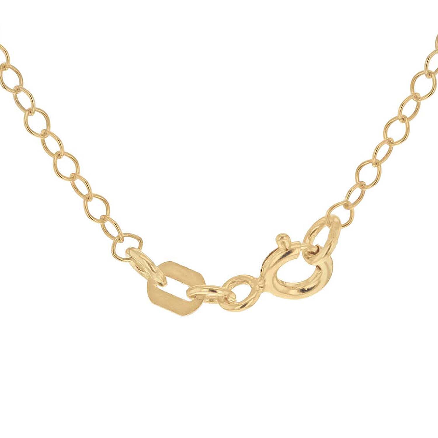 Sterling Silver Yellow Gold Plated 30 Belcher Chain 16 Inch 7611481 2