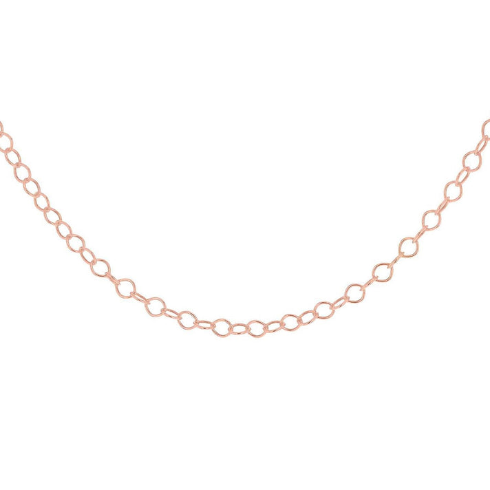 Sterling Silver Rose Gold Plated 30 Belcher Chain 16 Inch 7611530 1