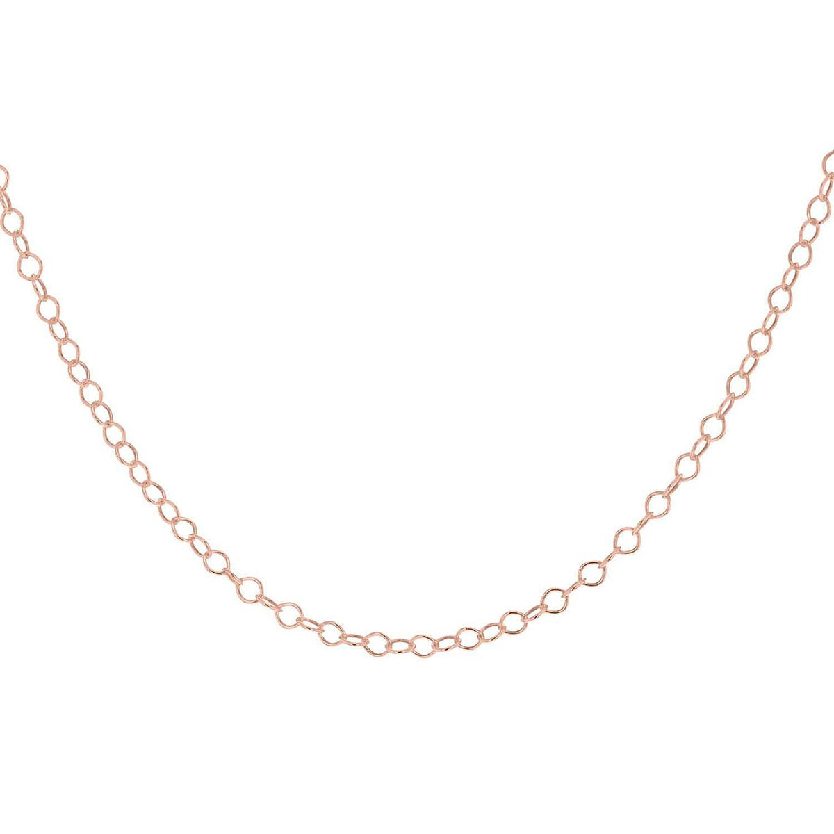 Sterling Silver Rose Gold Plated 30 Belcher Chain 16 Inch 7611530 6
