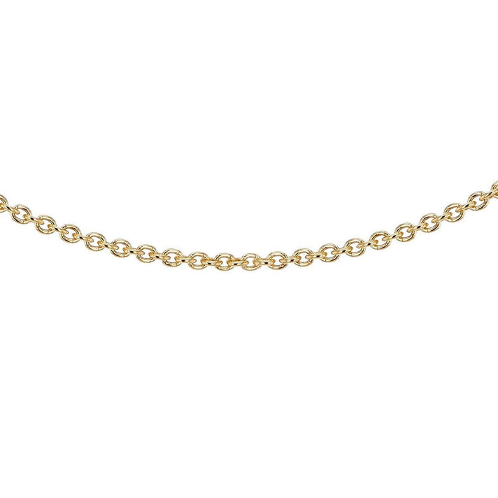 Sterling Silver Yellow Gold Plated Belcher Chain 16 Inch 7611686 1