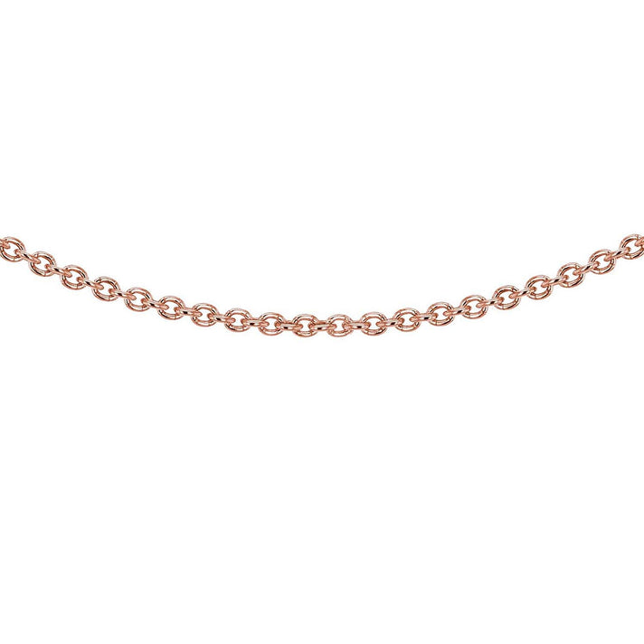 Sterling Silver Rose Gold Plated Belcher Chain 16 Inch 7611701 1