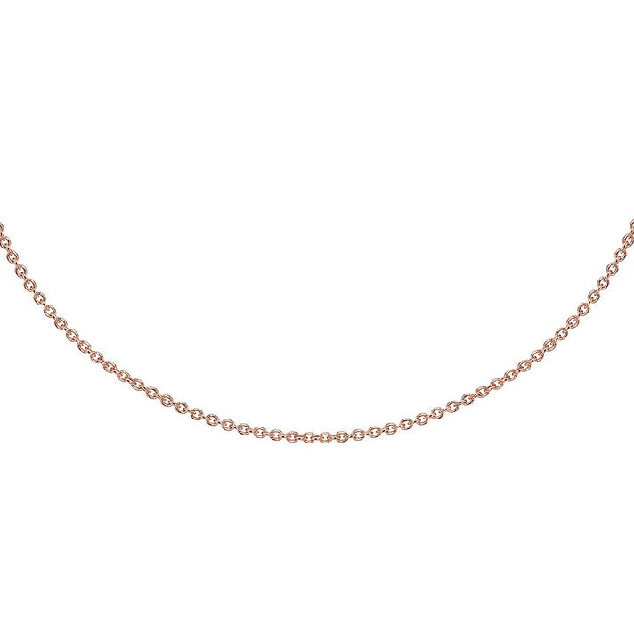 Sterling Silver Rose Gold Plated Belcher Chain 16 Inch 7611701 2