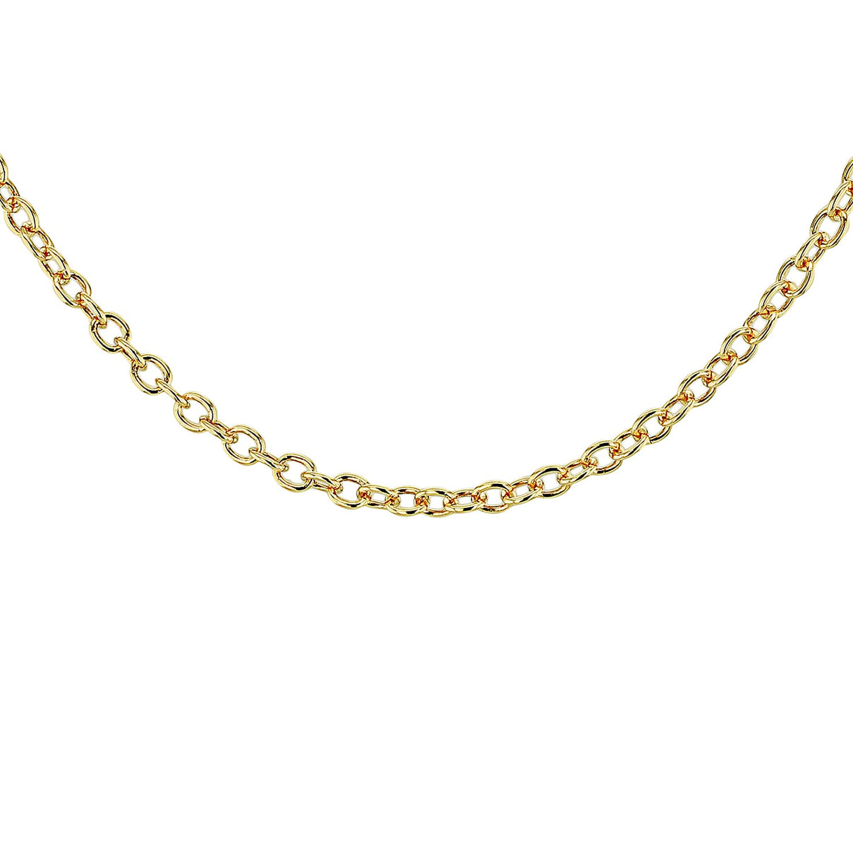 Sterling Silver Yellow Gold Plated Belcher Chain 16 Inch 7616592 0