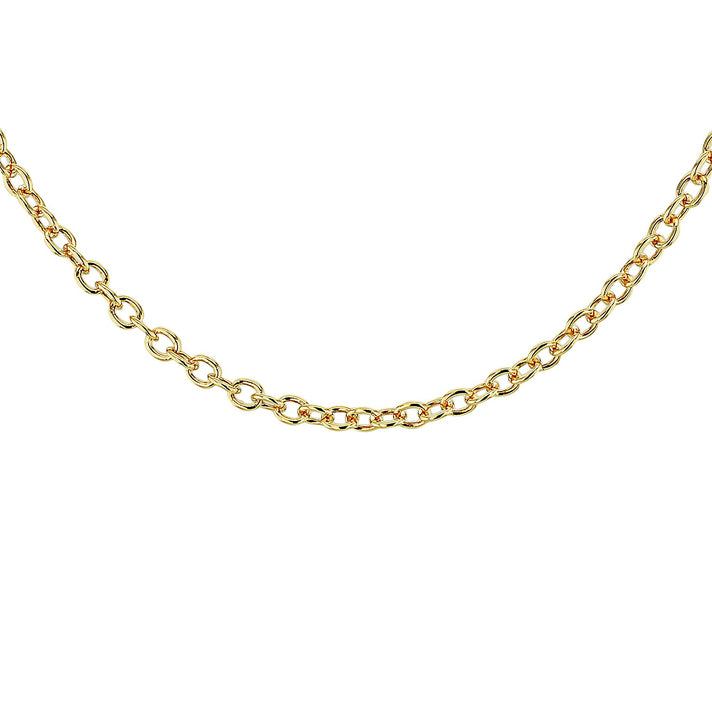 Sterling Silver Yellow Gold Plated Belcher Chain 16 Inch 7616592 1