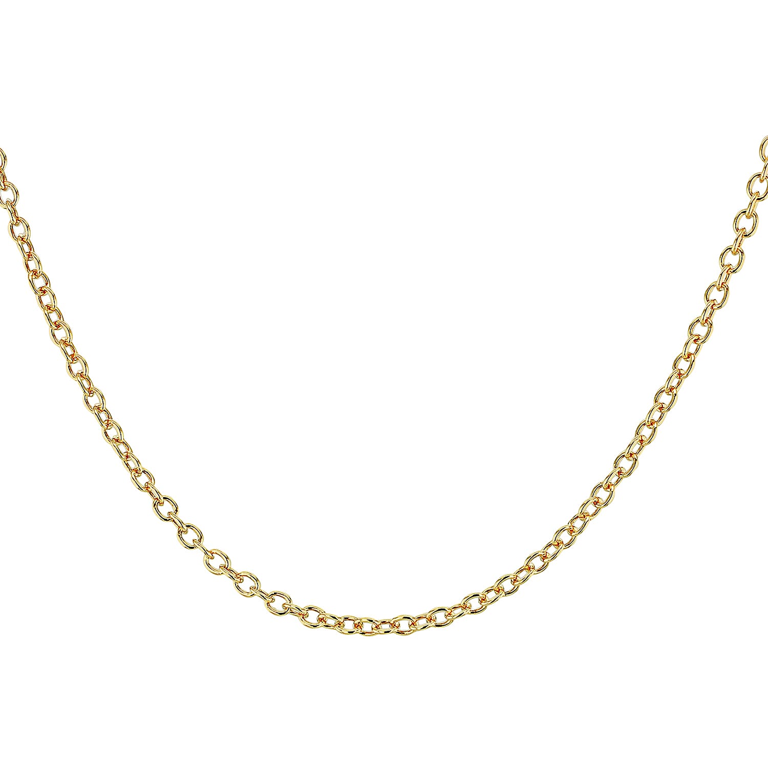 Sterling Silver Yellow Gold Plated Belcher Chain 16 Inch 7616592 1