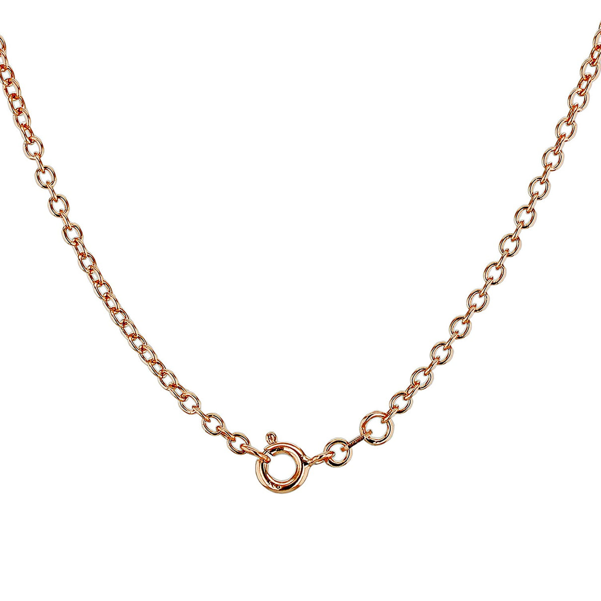Sterling Silver Rose Gold Plated Belcher Chain 16 Inch 7617523 2