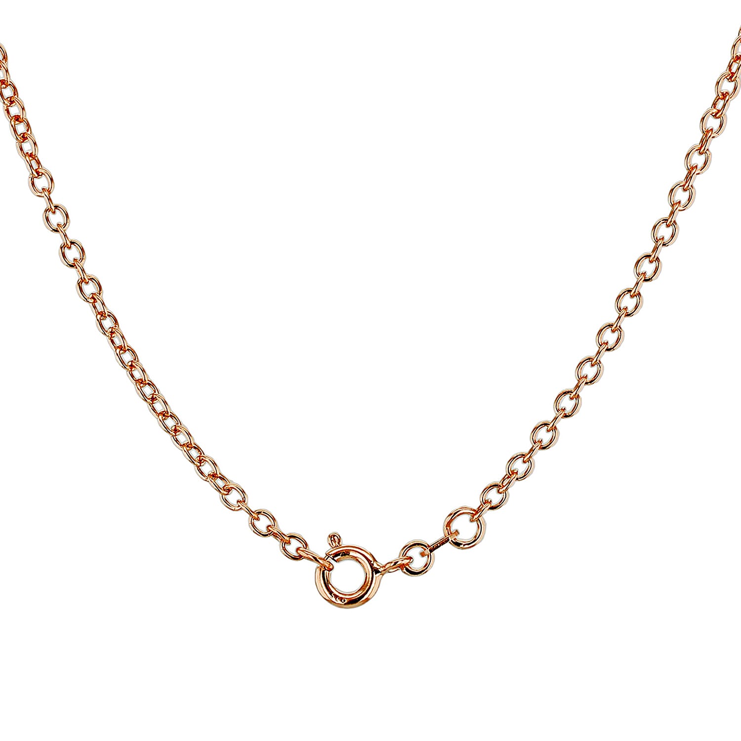 Sterling Silver Rose Gold Plated Belcher Chain 16 Inch 7617523 2