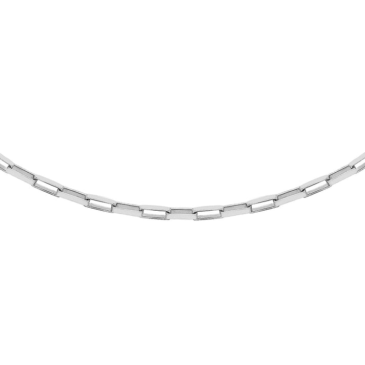 Sterling Silver Square Paperclip Chain 16 Inch 7618266 1