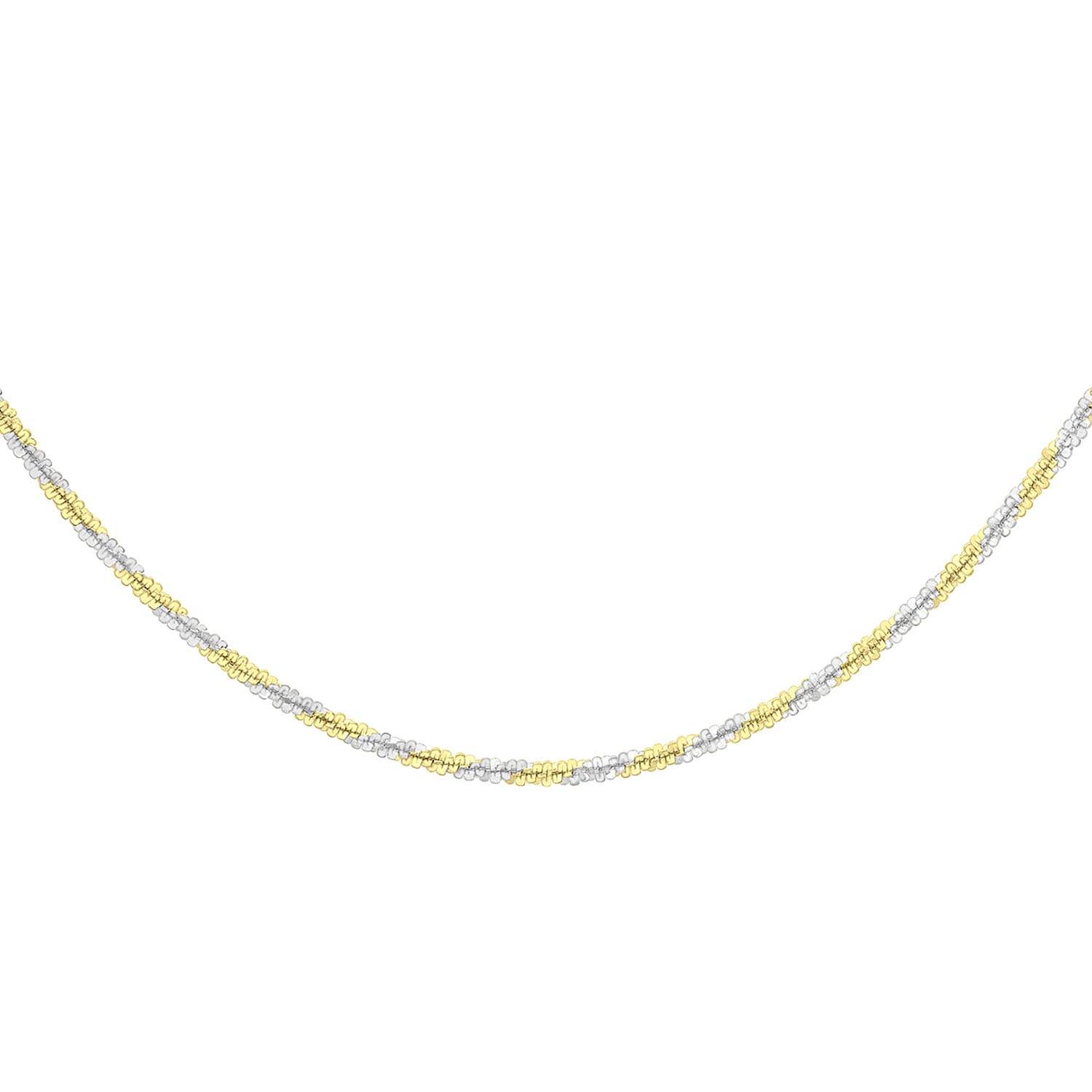 Sterling Silver Yellow Gold Plated Tocalle Chain 16 Inch 7618382 1