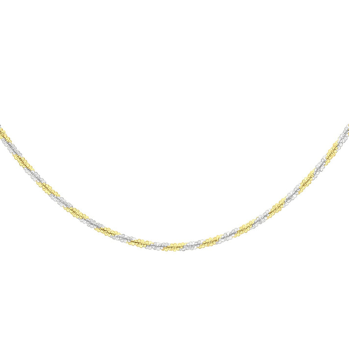 Sterling Silver Yellow Gold Plated Tocalle Chain 16 Inch 7618382 2