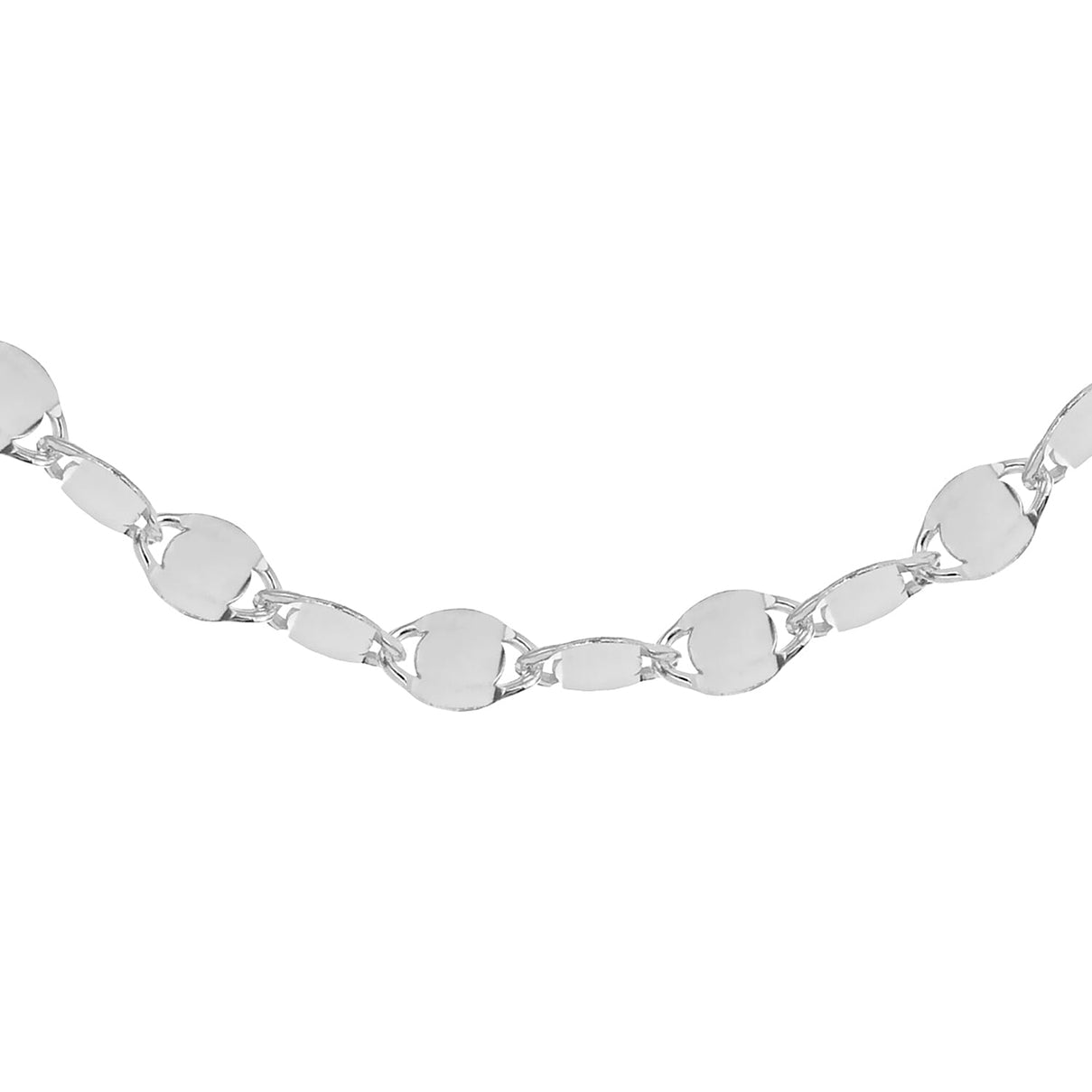 Sterling Silver 2.6mm Flat Mirror Link Chain 16 Inch 7620260 5