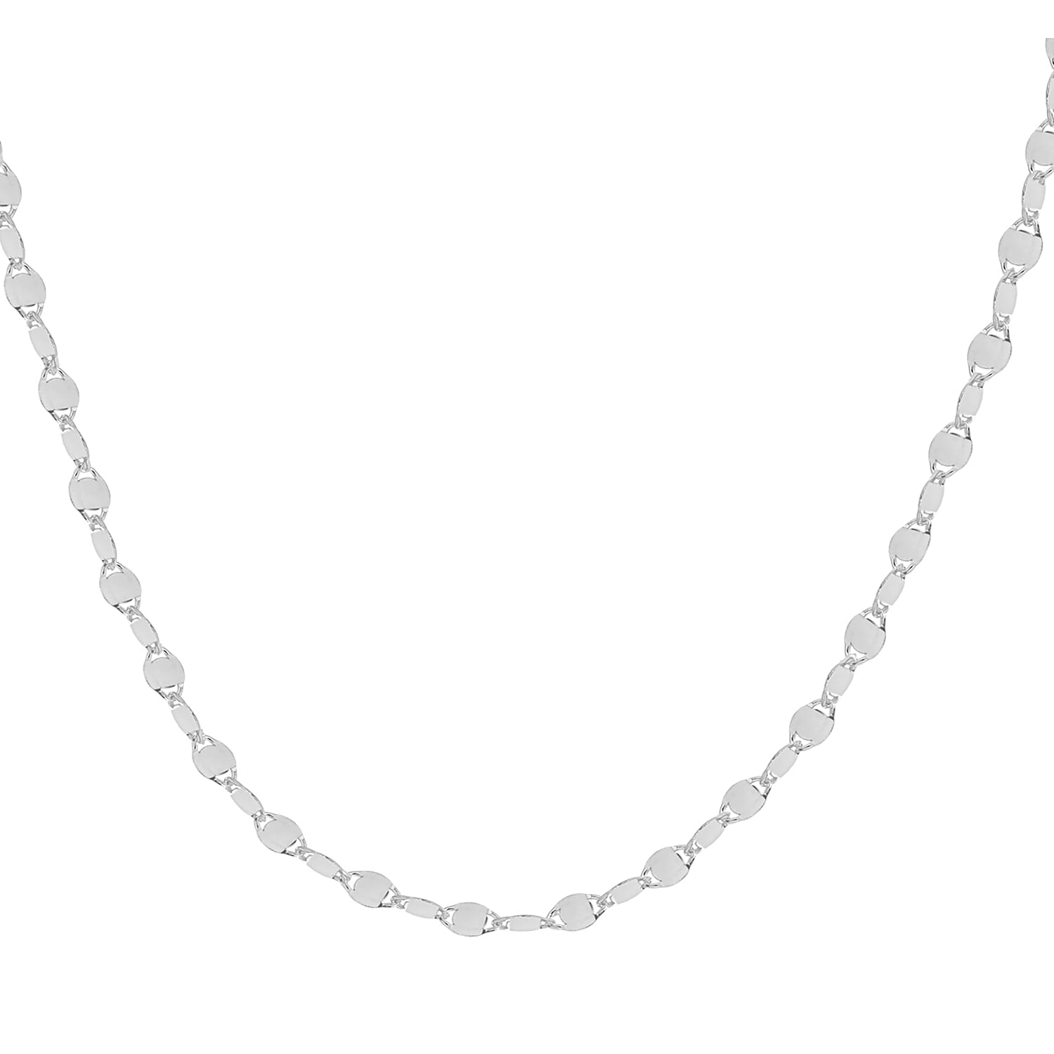 Sterling Silver 2.6mm Flat Mirror Link Chain 16 Inch 7620260 6