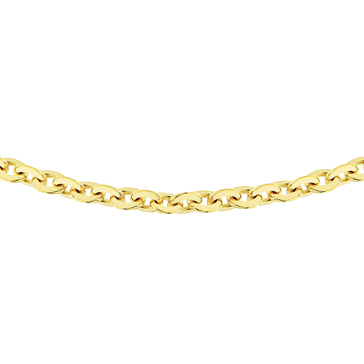 Sterling Silver Yellow Gold Plated Trace Chain 16 Inch 7620733 0