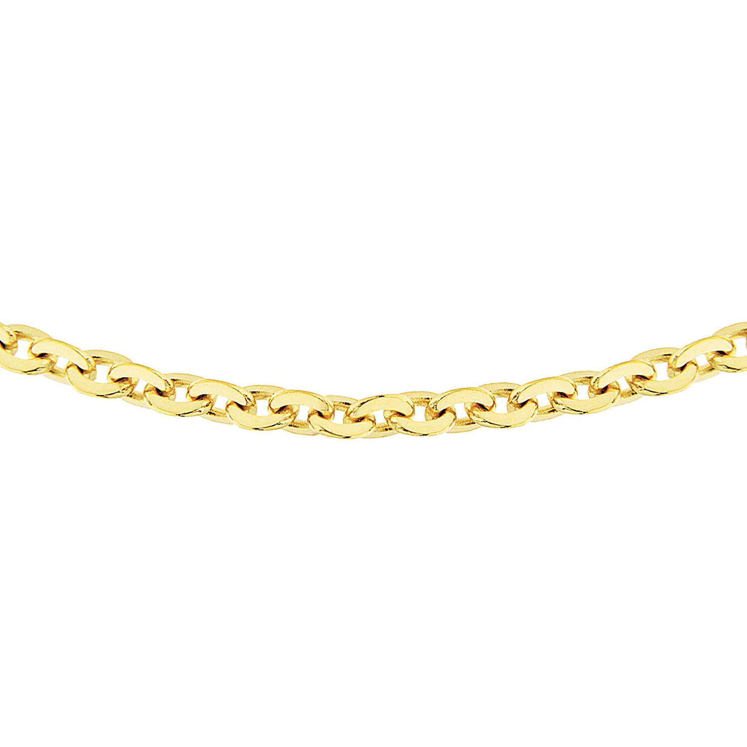 Sterling Silver Yellow Gold Plated Trace Chain 16 Inch 7620733 0