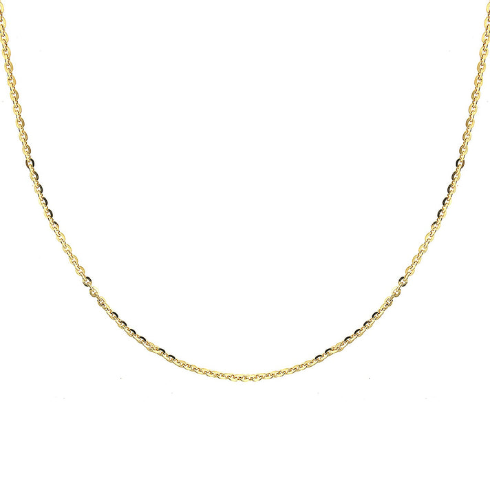 Sterling Silver Yellow Gold Plated Trace Chain 16 Inch 7620733 2