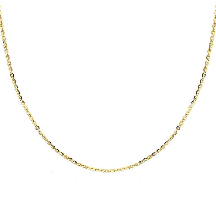 Sterling Silver Yellow Gold Plated Trace Chain 16 Inch 7620774 2