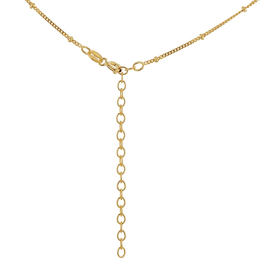 Sterling Silver Yellow Gold Plated Satelite Chain 16 Inch - 17.7 Inch 7607379 3