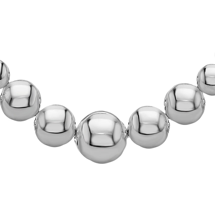 Sterling Silver 8mm Ball Necklace 17 Inch 7315354 1