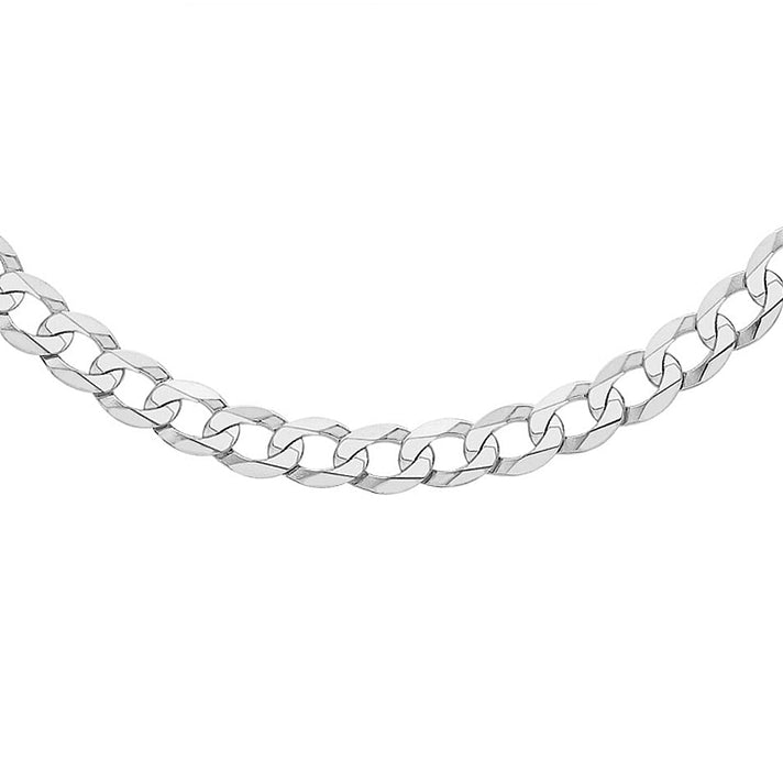 Sterling Silver Flat Curb Chain 18 Inch 7606261 1