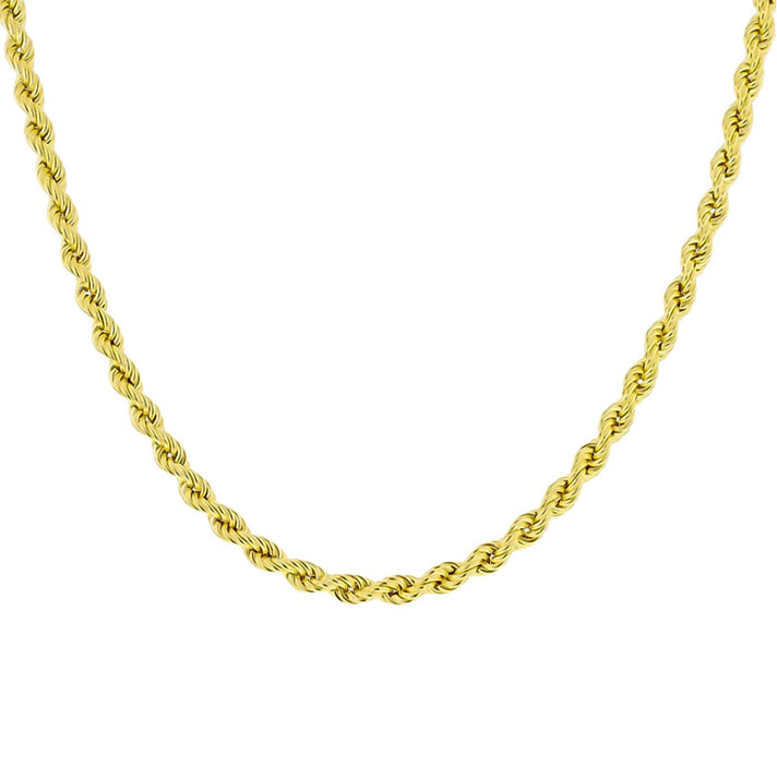 RACHEL GALLEY - Yellow Gold Plated Sterling Silver Rope Necklace (Size - 18), Silver Wt. 14.8 Gms 7687976 2