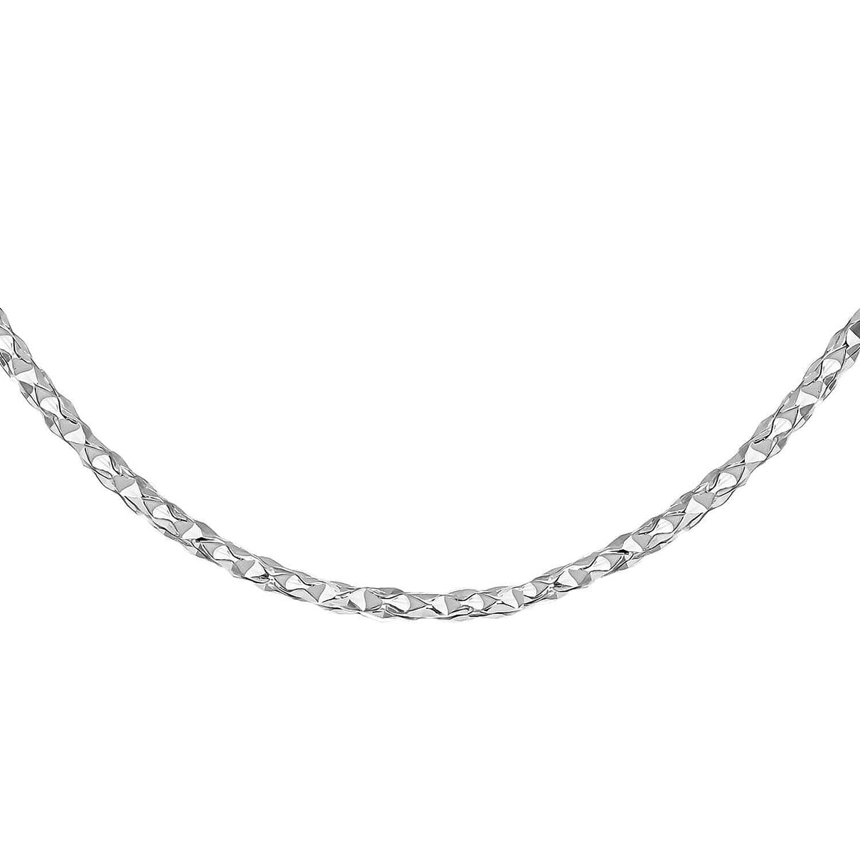 Sterling Silver Diamond Cut Box Chain 18 Inch 7317738 0