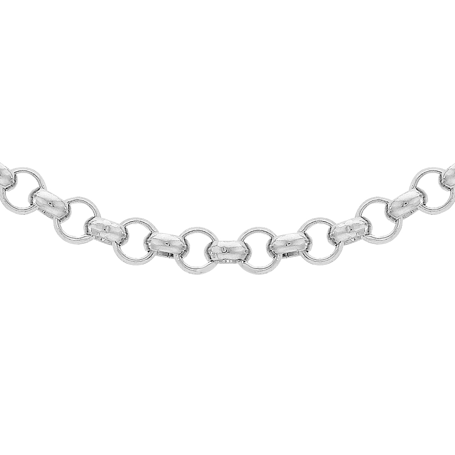 Sterling Silver Round Belcher Chain 18 Inch 7315278 0