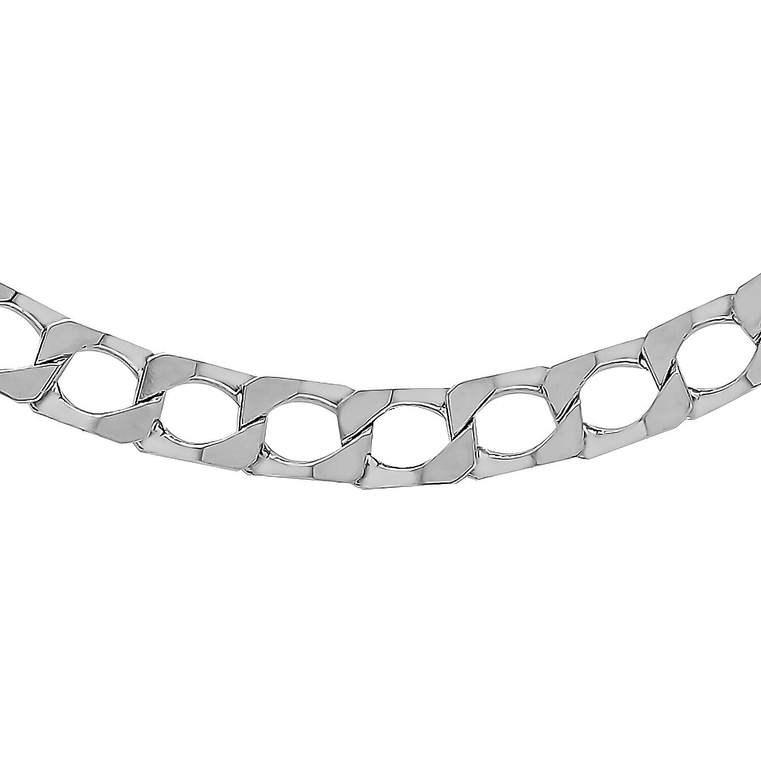 Sterling Silver Flat Square Curb Chain 18 Inch 7315202 0